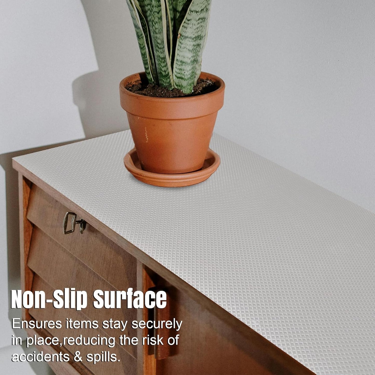Transparent EVA Anti-Slip Shelf Liner Roll – 45 cm x 3 m, Multipurpose Mats for Bathroom, Kitchen, Cabinet, Drawer, Fridge, Cupboard & Table