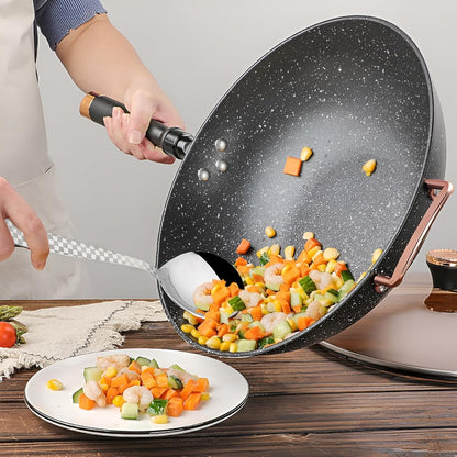 2 Pieces Stainless Steel Premium Serving Spoon Set, 21 cm, Silver, Checks Design