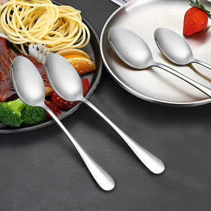 12 Pcs Stainless Steel Table Spoon Set for Tea, Coffee, Sugar & Dining Use