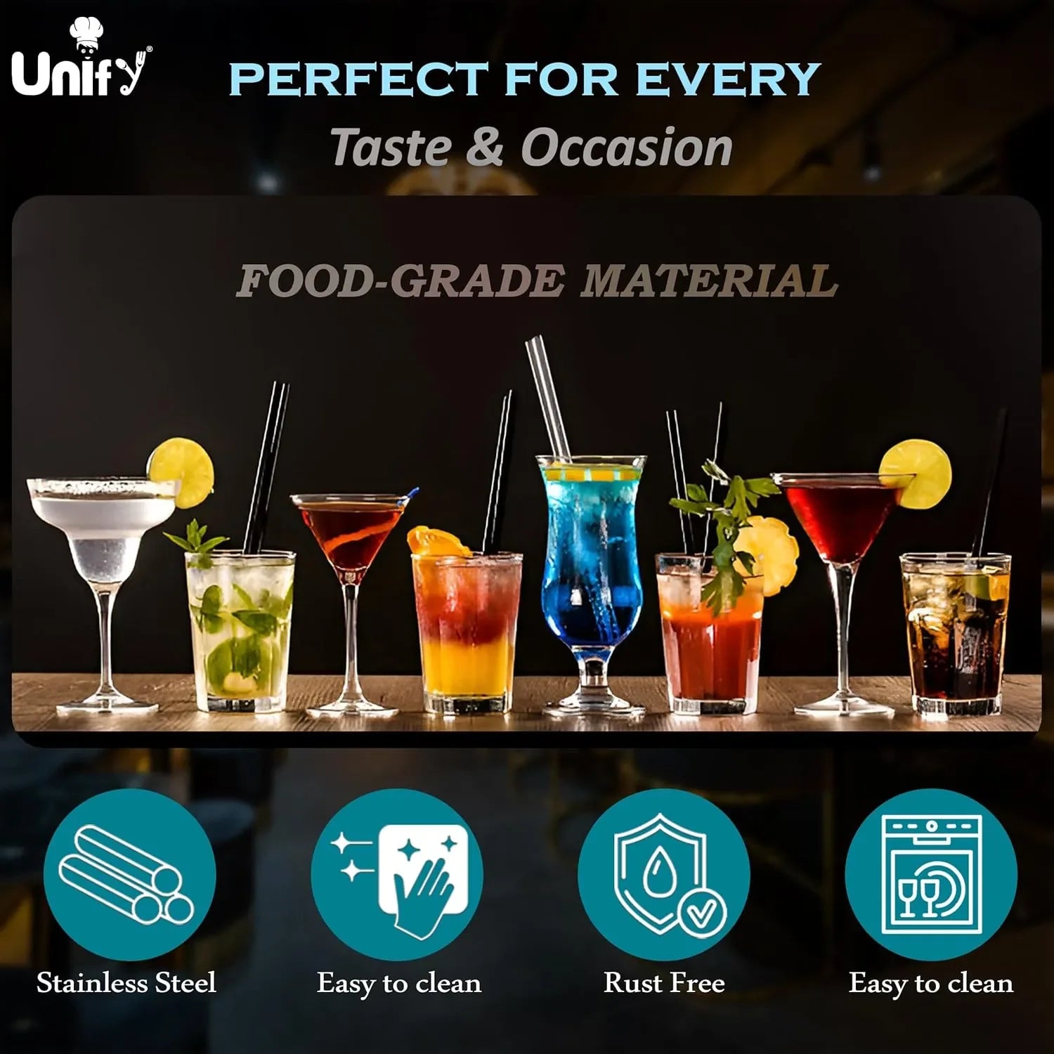 6pc Stainless Steel Bartender Kit | Cocktail Shaker Set6PCSCOCKTAILSET1 3