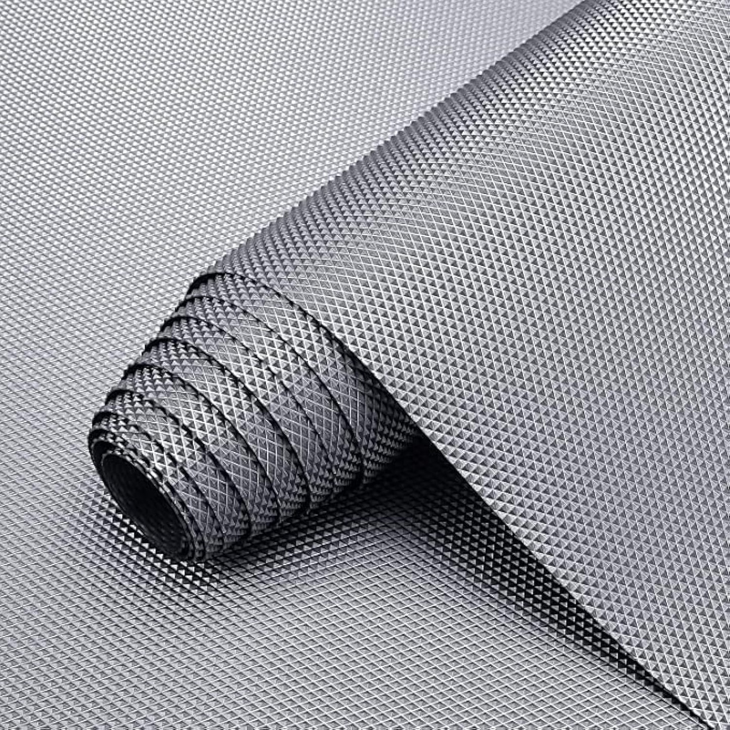 Metallic Grey EVA Anti-Slip Shelf Liner Roll – 45 cm x 5 m, Multipurpose Mats