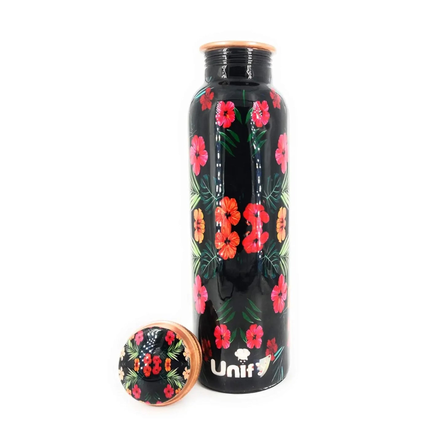 1 L Copper Water Bottle - Floral Modern Art Print, Leak-Proof, MulticolorPCCB1701 2