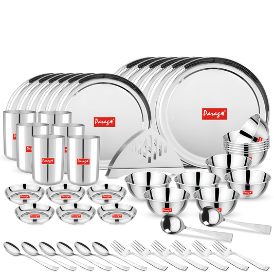 51pc Stainless Steel Dinner Set | Heavy Gauge | Serves 6
