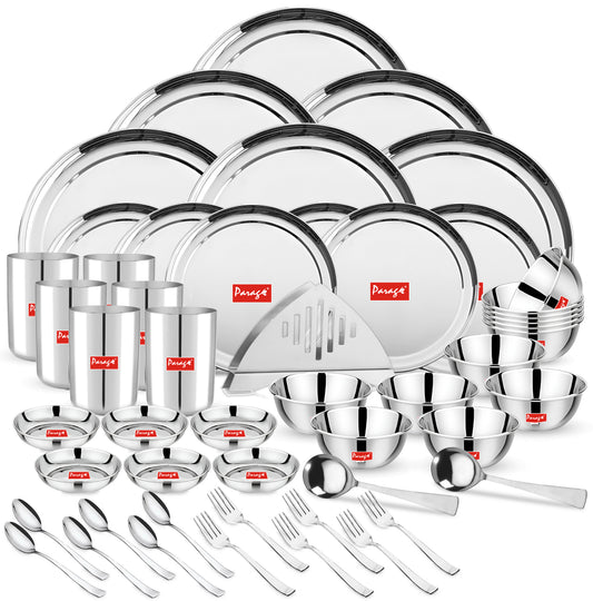 51pc Stainless Steel Dinner Set | Heavy Gauge | Serves 6