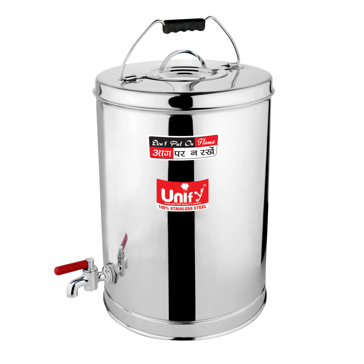 Stainless Steel Tea Container 10 Litre | Large Airtight Tea Storage Can | Food-Grade & Rust-Resistant, Café & Canteen Use TEA10LTR 1