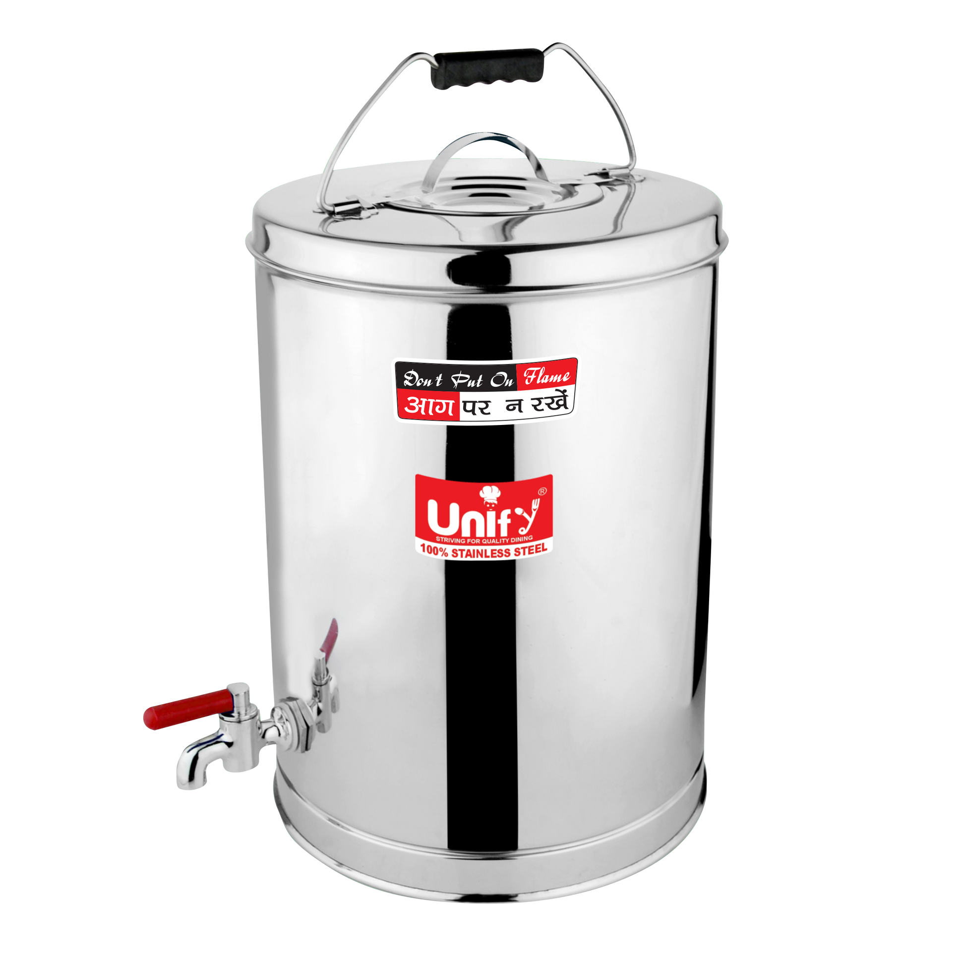 Stainless Steel Tea Container 10 Litre | Large Airtight Tea Storage Can | Food-Grade & Rust-Resistant, Café & Canteen Use TEA10LTR 1