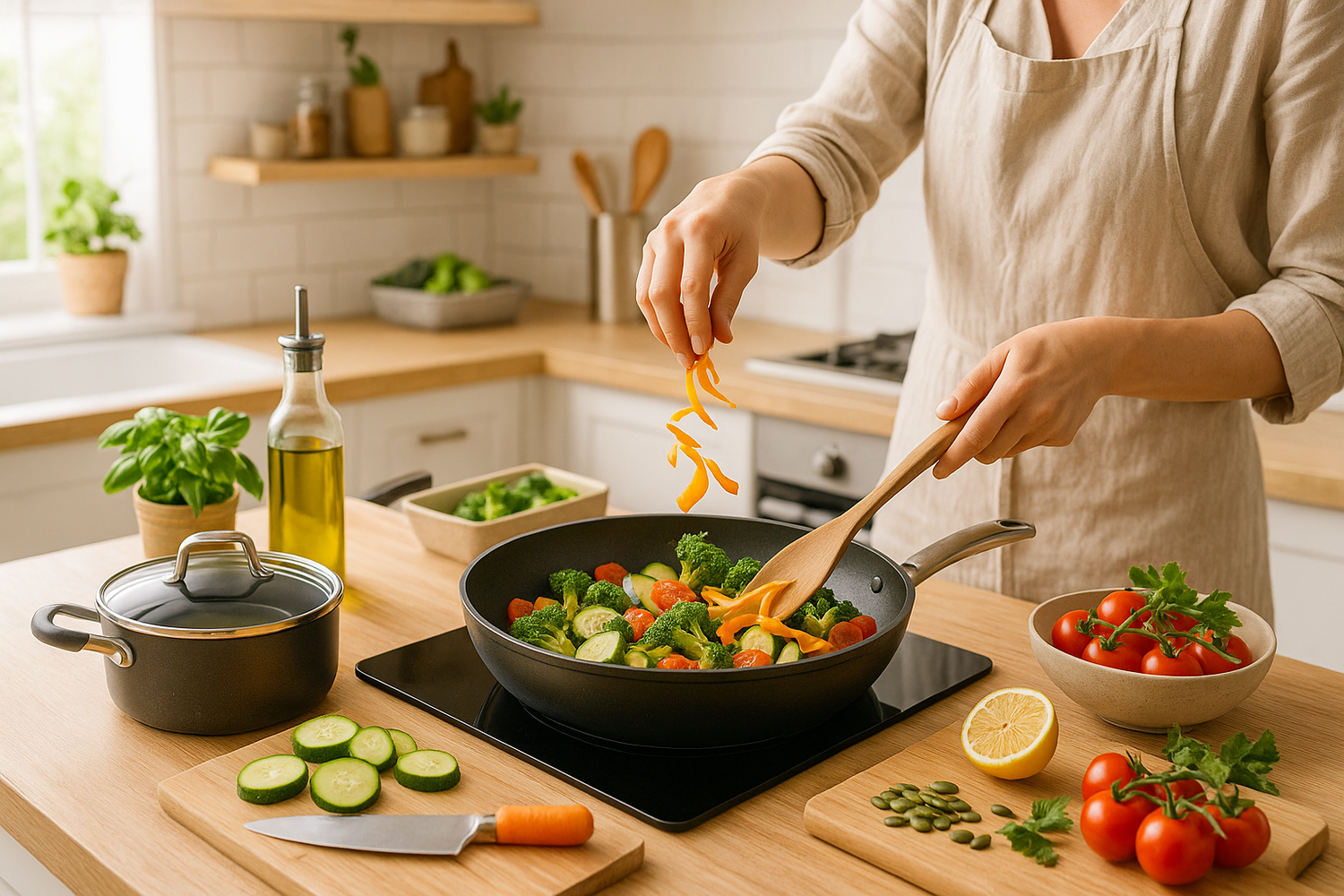 not logo i have "Our Mission is to design and produce premium kitchenware that enhances the joy of cooking, fosters creativity in the kitchen, & simplifies everyday culinary experiences through innovation, sustainability, and uncompromising quality." relate image