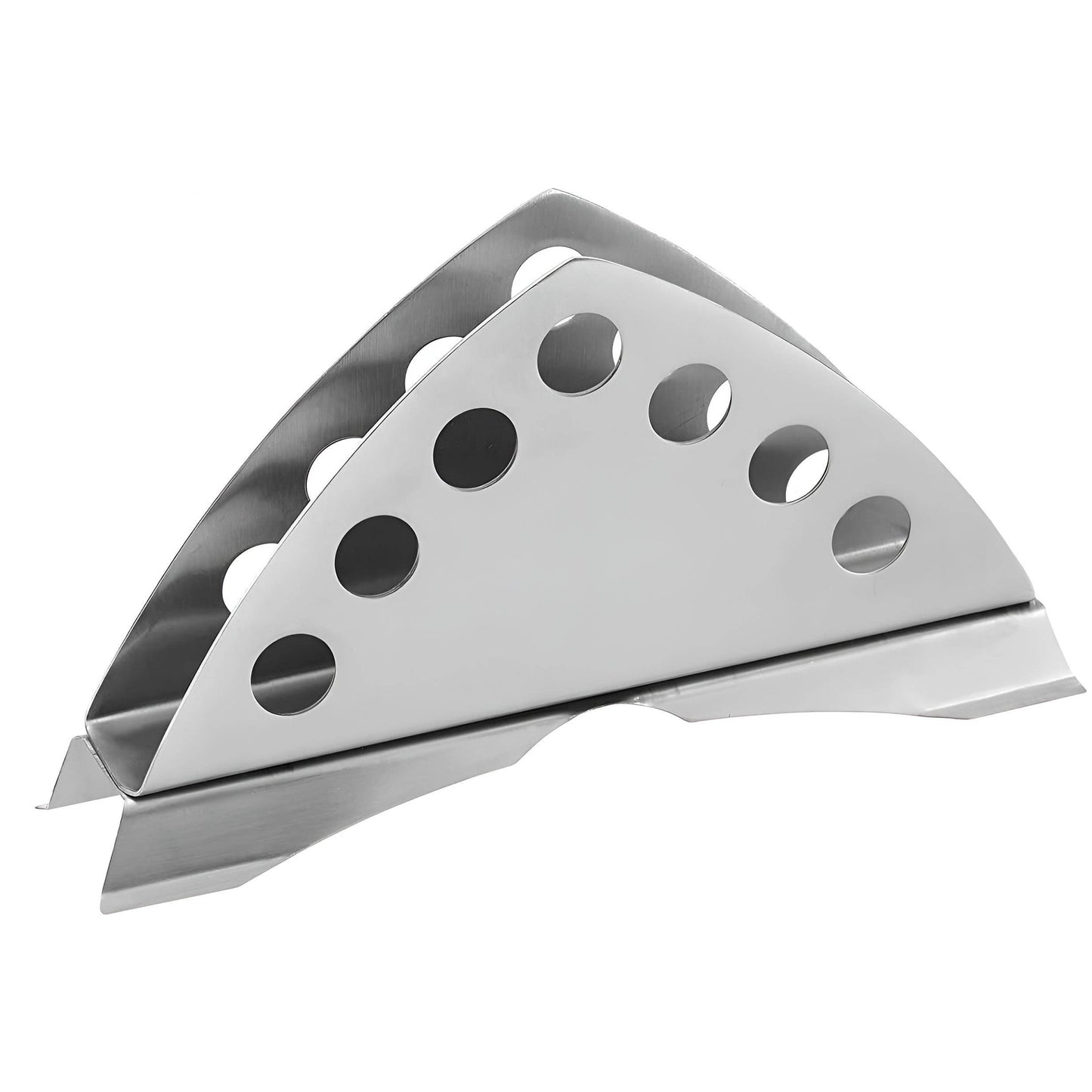 1 Pc Stainless Steel Napkin Holder – Matt Finish, Slotted Round, Kitchen & Dining