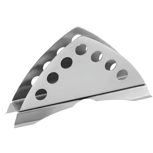 1 Pc Stainless Steel Napkin Holder – Matt Finish, Slotted Round, Kitchen & Dining